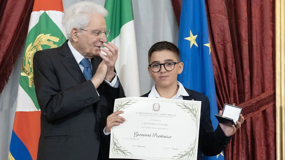 Al crotonese Giovanni Prestinice il titolo di Alfiere della Repubblica