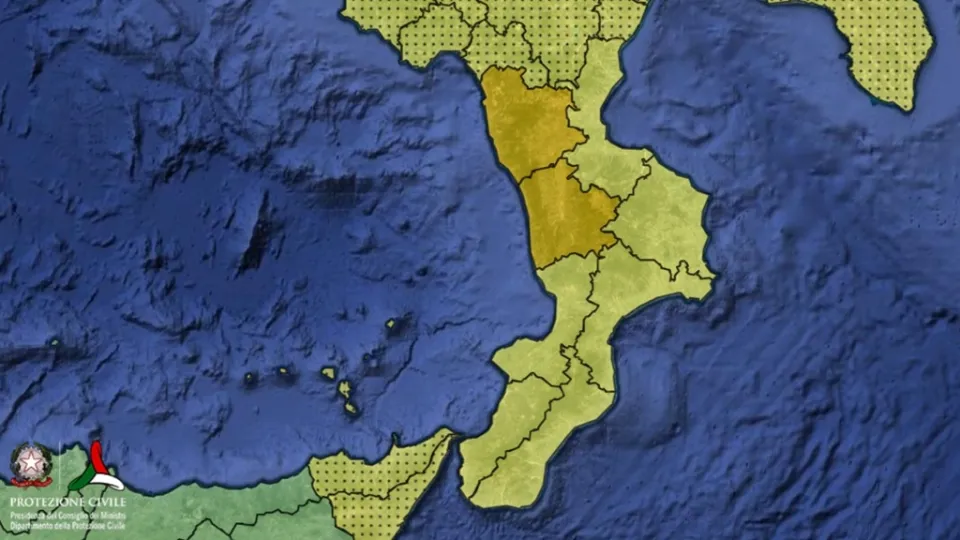 Maltempo: allerta meteo gialla e arancione in Calabria per sabato 17 settembre
