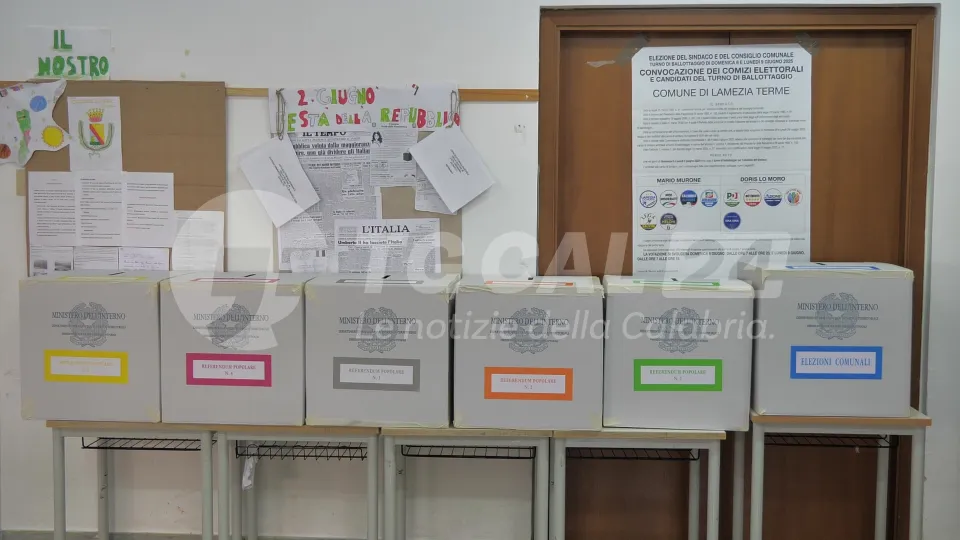 Referendum e ballottaggio Lamezia: i dati dell'affluenza alle 23