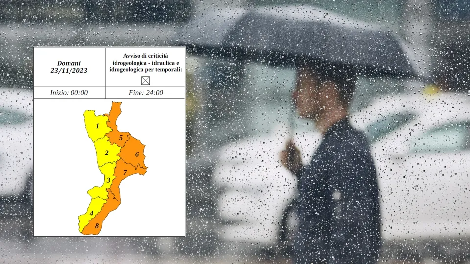 Maltempo, allerta arancione e gialla il 23 novembre. Scuole chiuse: ecco dove