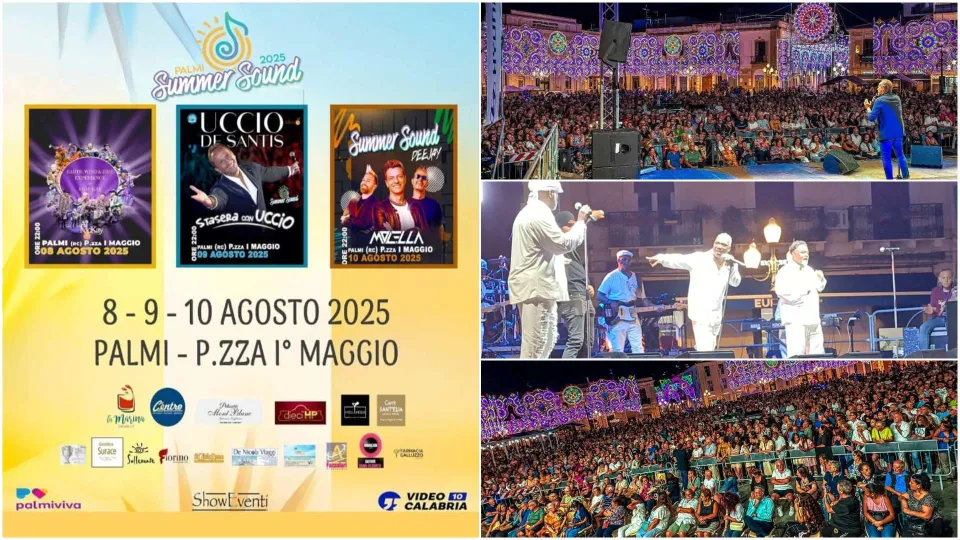 A Palmi tre serate di grande spettacolo tra star internazionali, comicità e giovani talenti