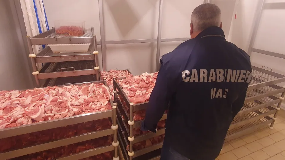 Reggio Calabria: sequestrati 2 tonnellate di salumi e 400 kg di carne privi di tracciabilità