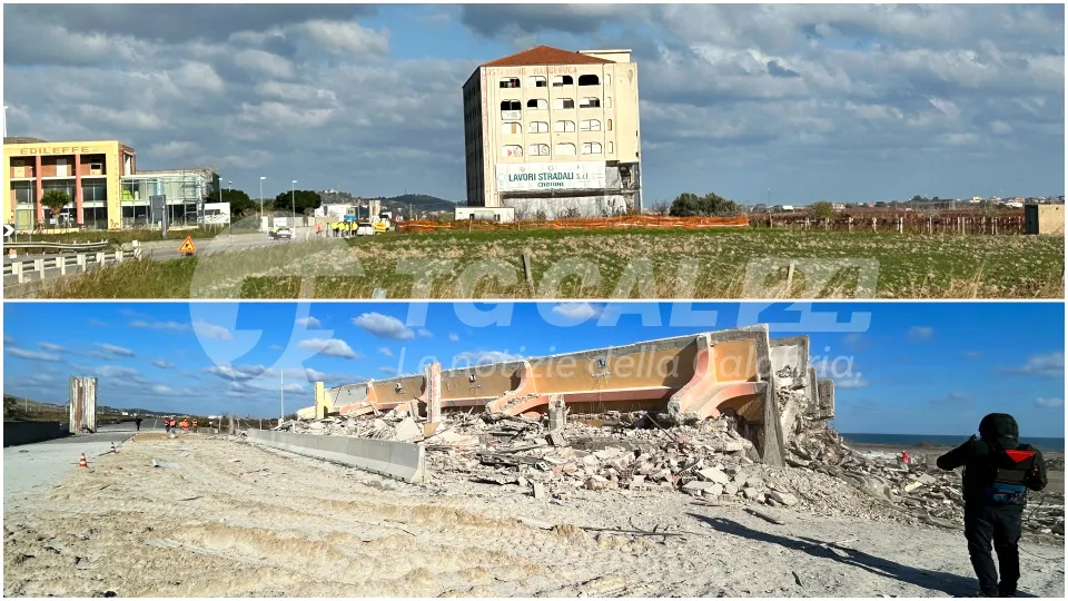 VIDEO | L'ecomostro di Melissa non esiste più: abbattuto palazzo Mangeruca