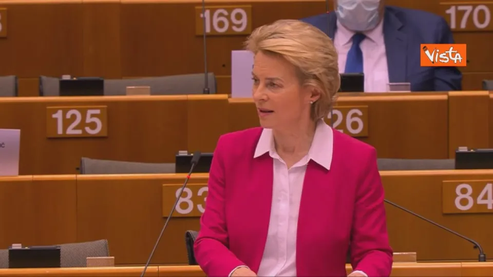 Recovery Fund, Von der Leyen (pres. Comm. UE): «Piano coraggioso da 750 mld» (VIDEO)