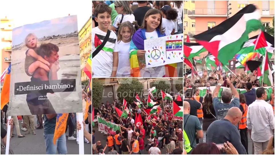 La Calabria scende in piazza contro il genocidio in Palestina
