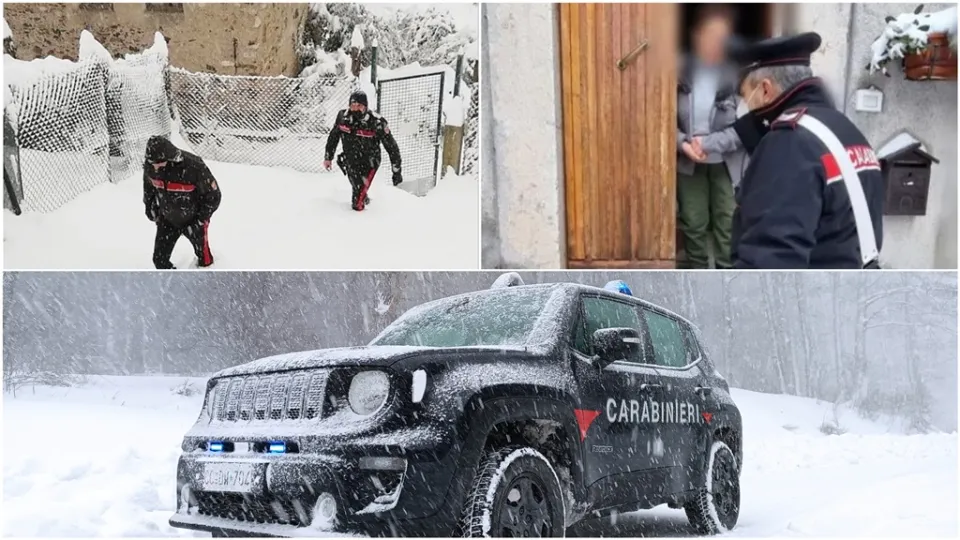 Maltempo: i carabinieri di Petronà in soccorso di anziani, automobilisti ed animali isolati dalla neve