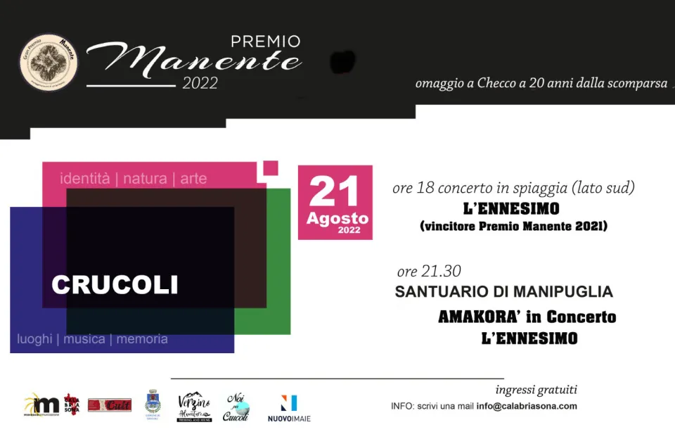 Ritorna il Premio Manente: Crucoli ricorda "Checco" a 20 anni dalla scomparsa