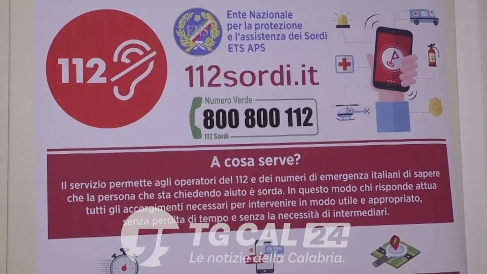 Attivato il numero unico d'emergenza 112 per le persone sorde