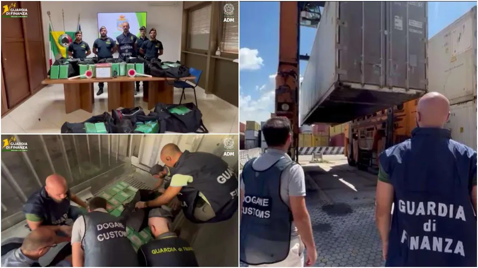 Maxi sequestro di quasi 300kg di cocaina al porto di Gioia Tauro